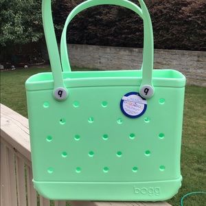 MINT Green Small Bogg Bag & Custom Monogram NWT